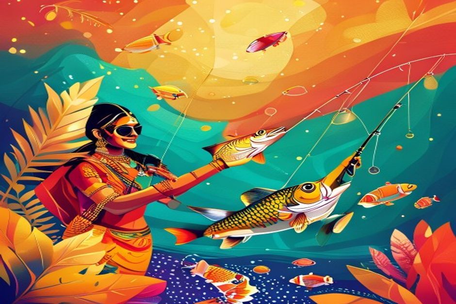 Editorial banner illustrating Tips To Improve Your Fishing Game Performance at Diwa Win